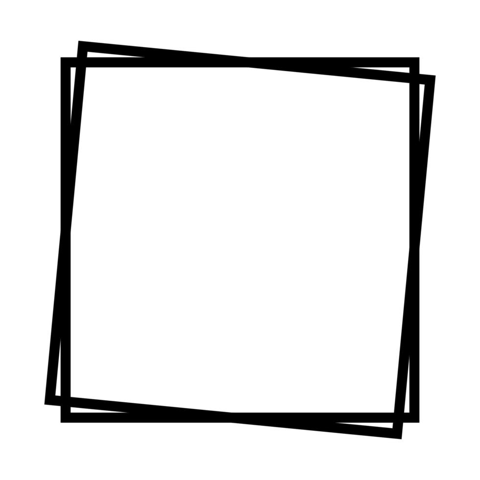 vierkant frame met offset vector