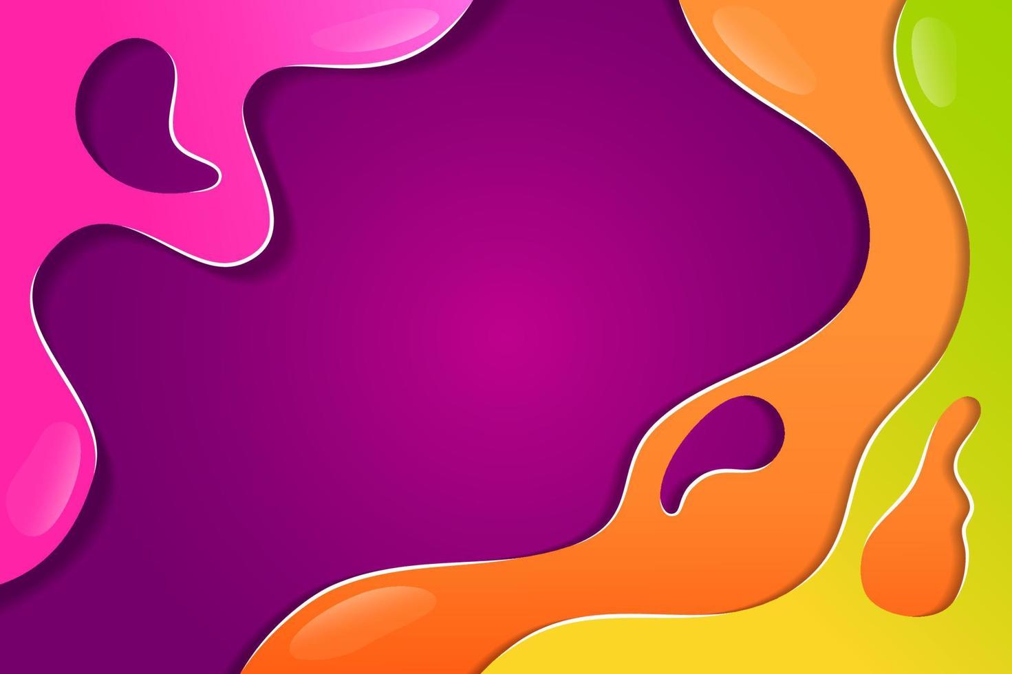 kleurrijke abstracte achtergrond vector. sjabloon voor vloeistofdekking. vector
