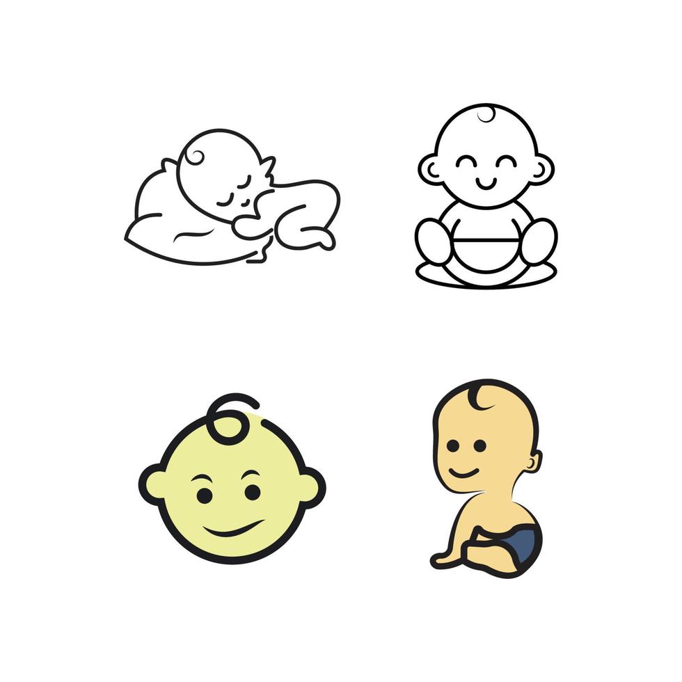 baby logo vector