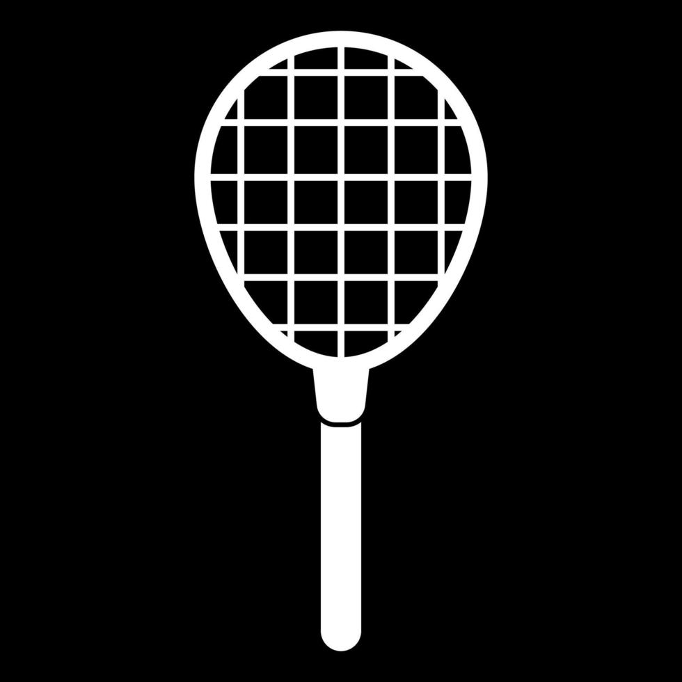 tennisracket witte kleur pictogram. vector