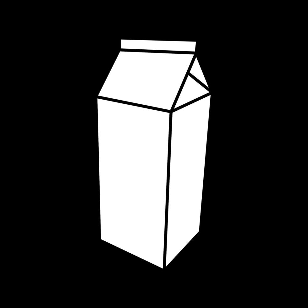 pakket voor melk witte kleur icoon. vector
