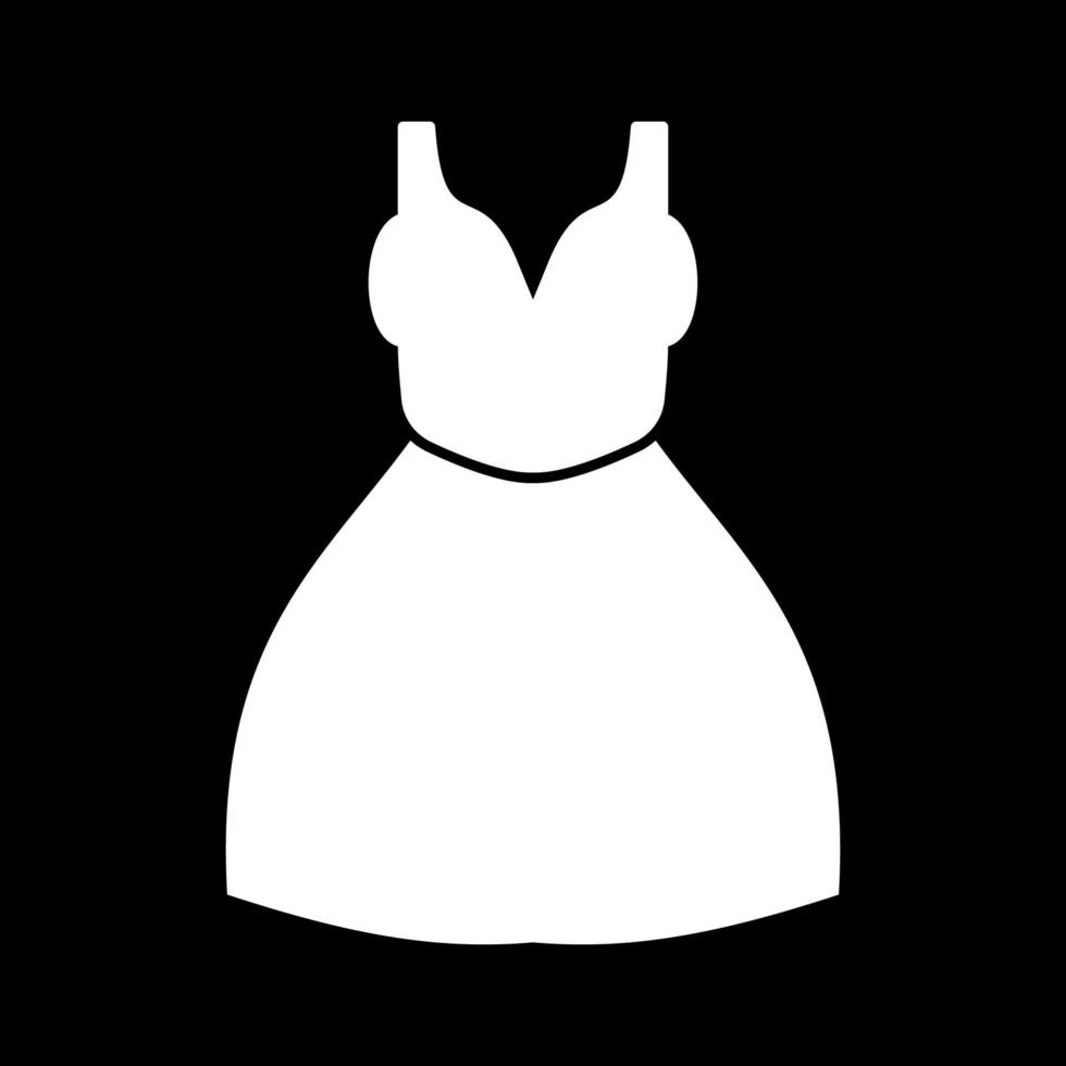 vrouw jurk witte kleur pictogram. vector