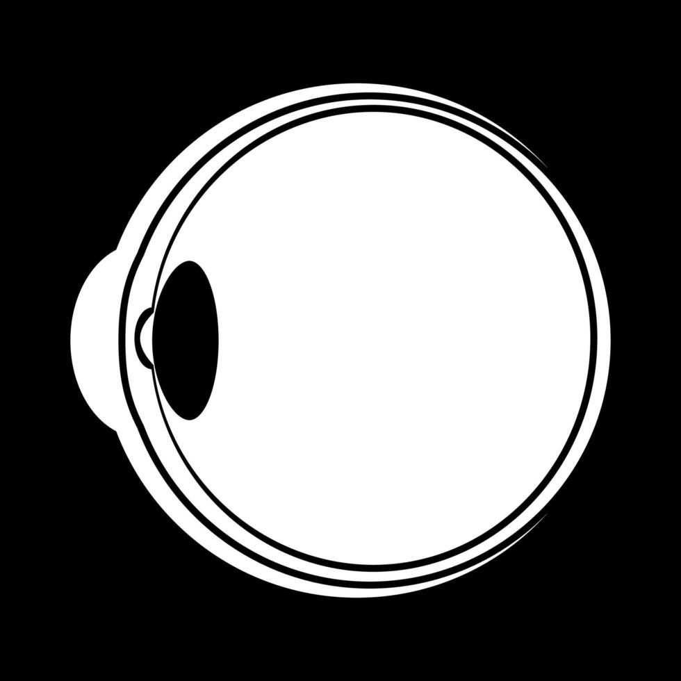 oogbol witte kleur pictogram. vector