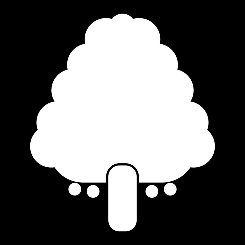 fruitboom witte kleur pictogram. vector