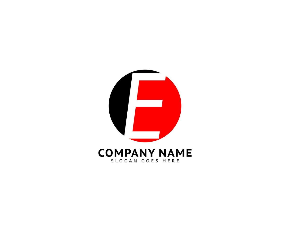 eerste letter e logo sjabloonontwerp vector