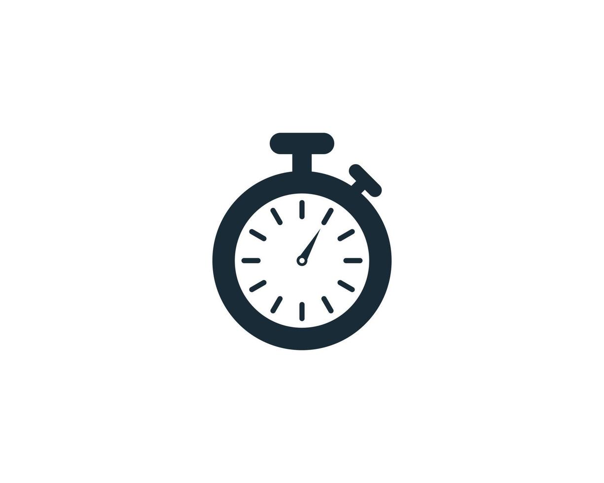 stopwatch pictogram vector logo sjabloon illustratie ontwerp