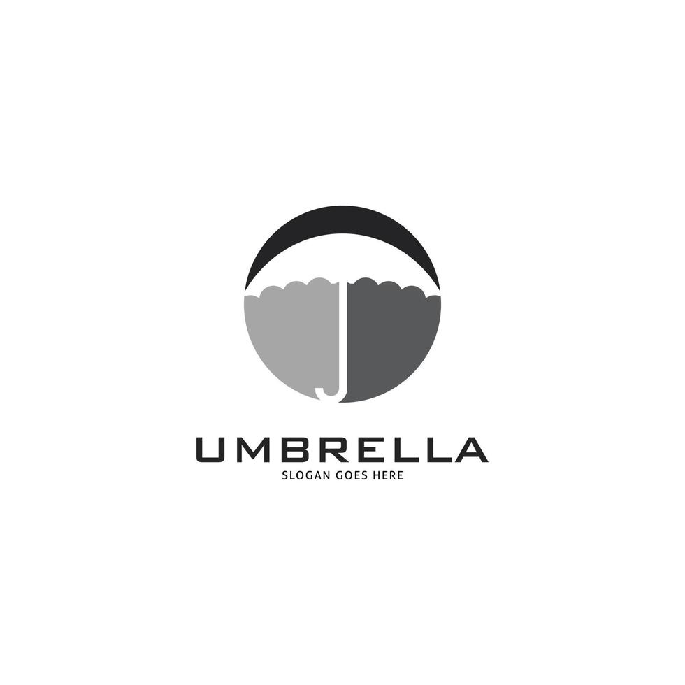 paraplu logo pictogram ontwerp vector sjabloon