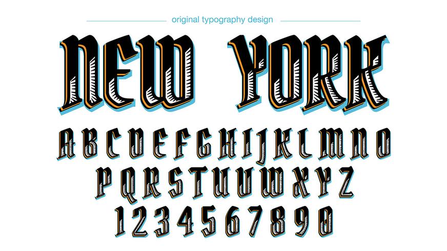 Aangepast vintage typografieontwerp vector