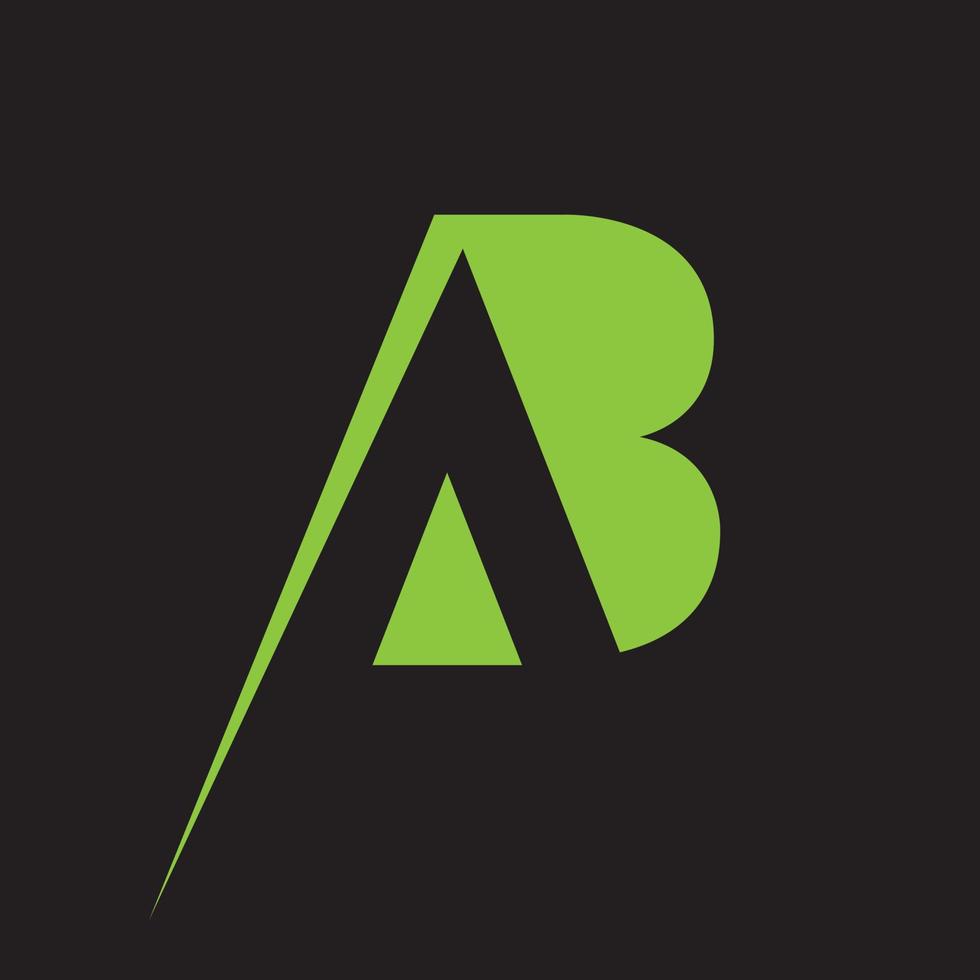 ab brief logo logo pictogram ontwerpconcept met serif-lettertype en klassieke elegante stijl look vectorillustratie. ab brief logo ontwerp sjabloon vectorillustratie. vector