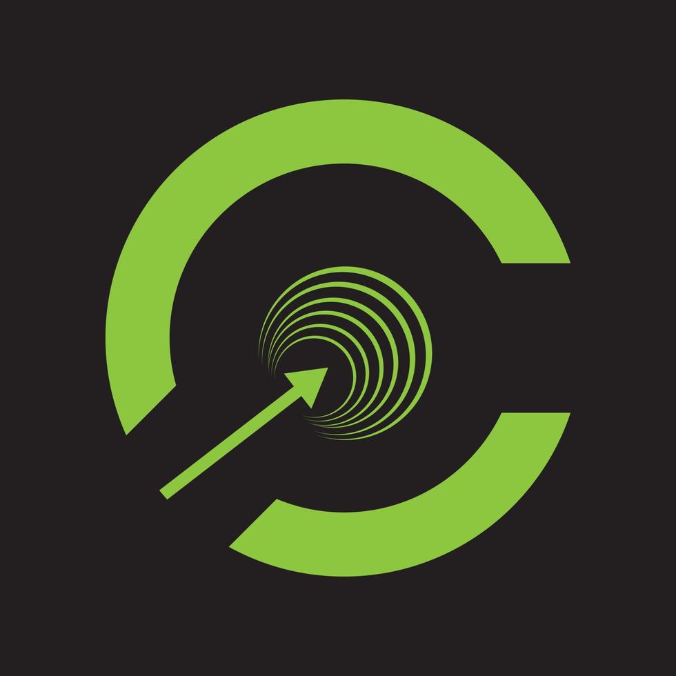 letter c logo pictogram sjabloon ontwerpelementen. vector