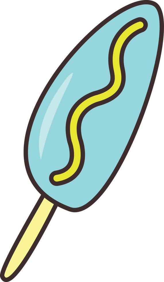 popsicle vectorillustratie op een transparante achtergrond. premium kwaliteit symbolen. vector lijn egale kleur pictogram voor concept en grafisch ontwerp.