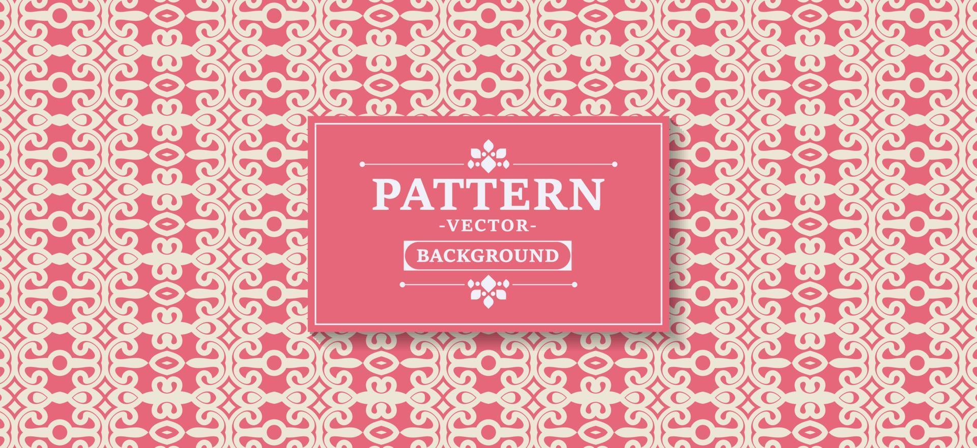 elegante roze patroon vintage achtergrond vector