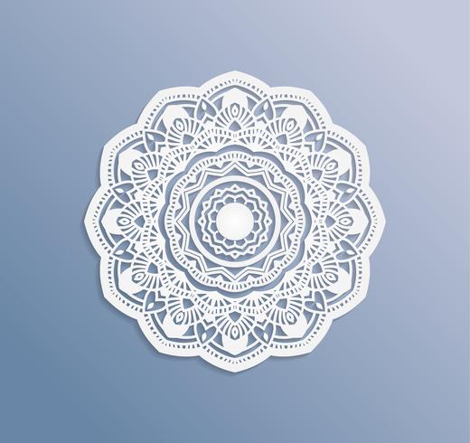 Kaarten of uitnodigingen met mandala patroon. Vector vintage handgetekende zeer gedetailleerde mandala elementen. Luxe kant feestelijke ornament-kaart. Islam, Arabisch, Indiaas, Turks, Ottomaans, Pakistan motieven.