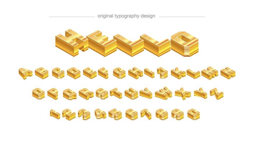 Abstract gouden bar typografie ontwerp vector