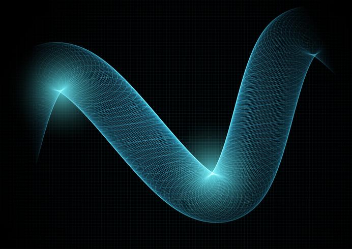 Abstracte technologieachtergrond met stromend net vector