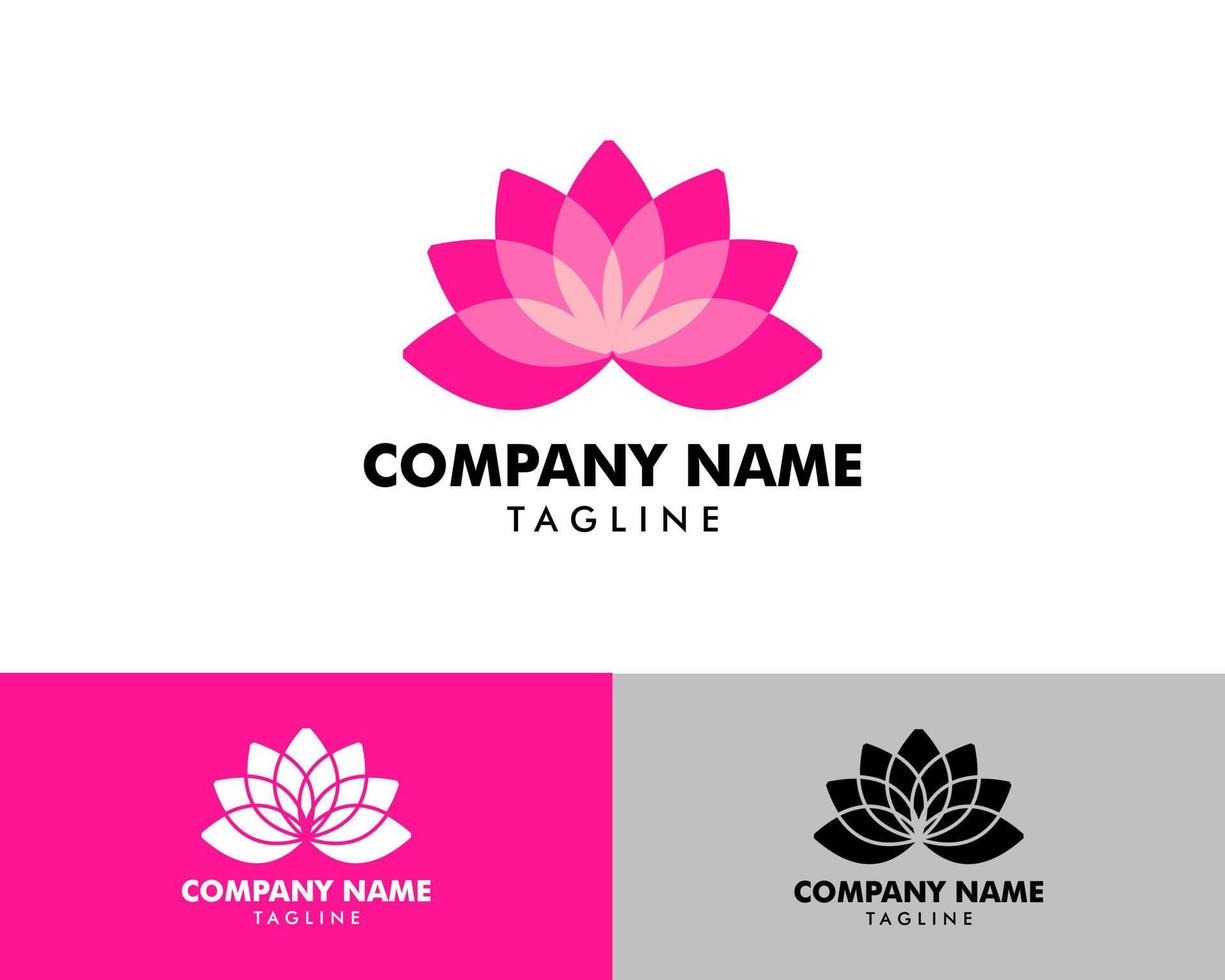 schoonheid vector lotusbloemen ontwerp logo sjabloon pictogram