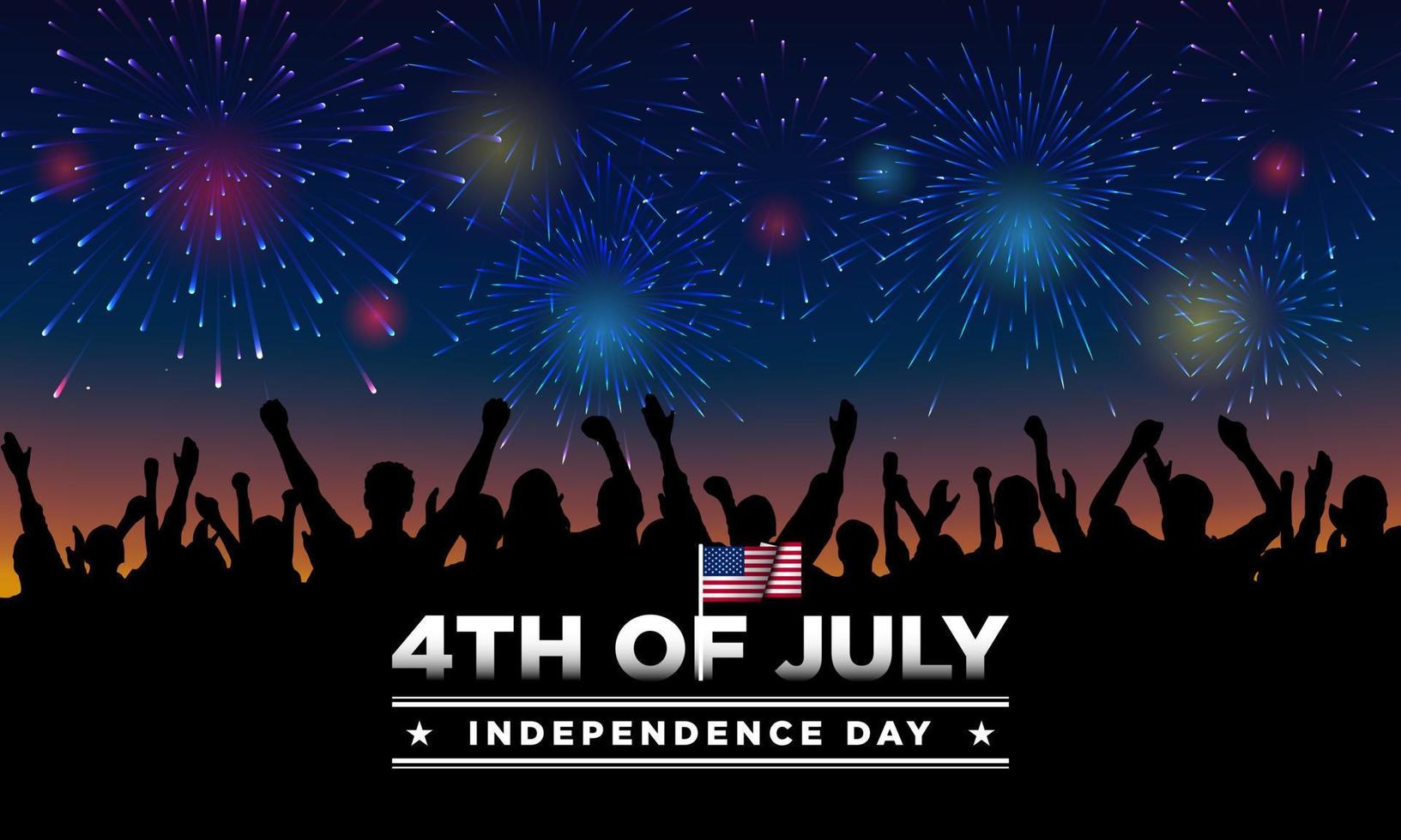Verenigde Staten Onafhankelijkheidsdag achtergrondontwerp. vier juli. vector