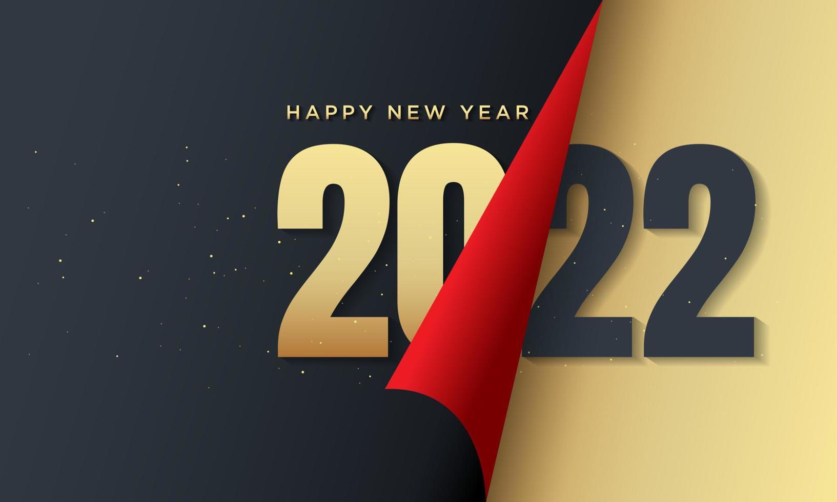 2022 gelukkig nieuwjaar achtergrondontwerp. vectorillustratie. vector