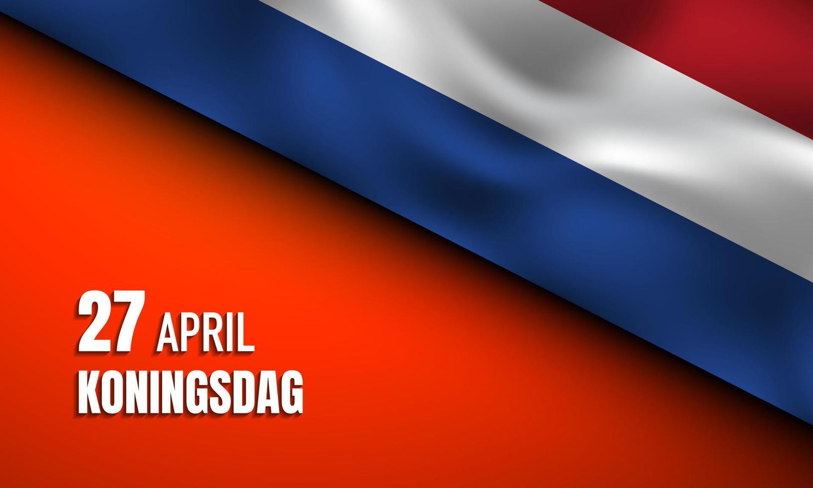 koningsdag achtergrondontwerp. vectorillustratie. vector