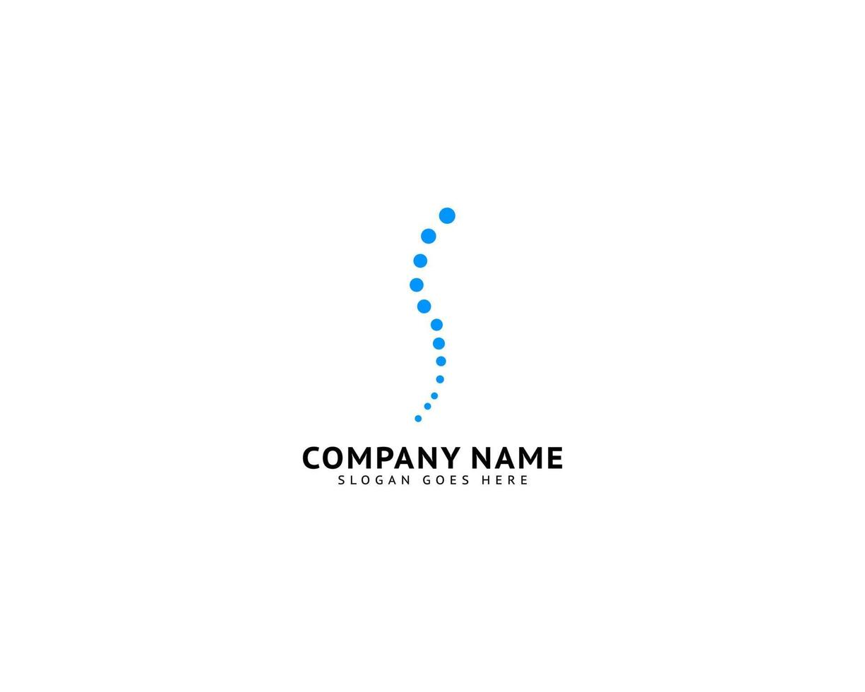 chiropractie concept logo ontwerpsjabloon vector