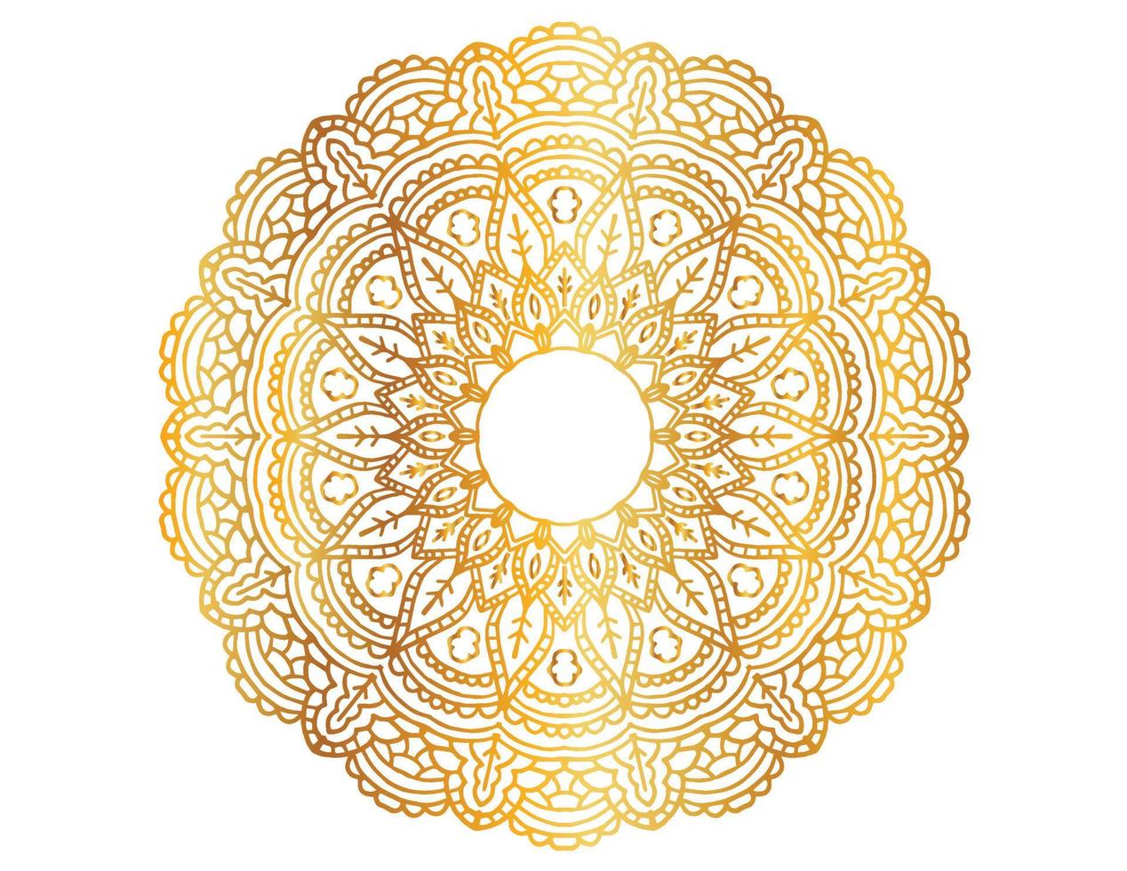 gouden mandala ontwerppatroon, achtergrond, bloem, decoratie, cirkel, vector