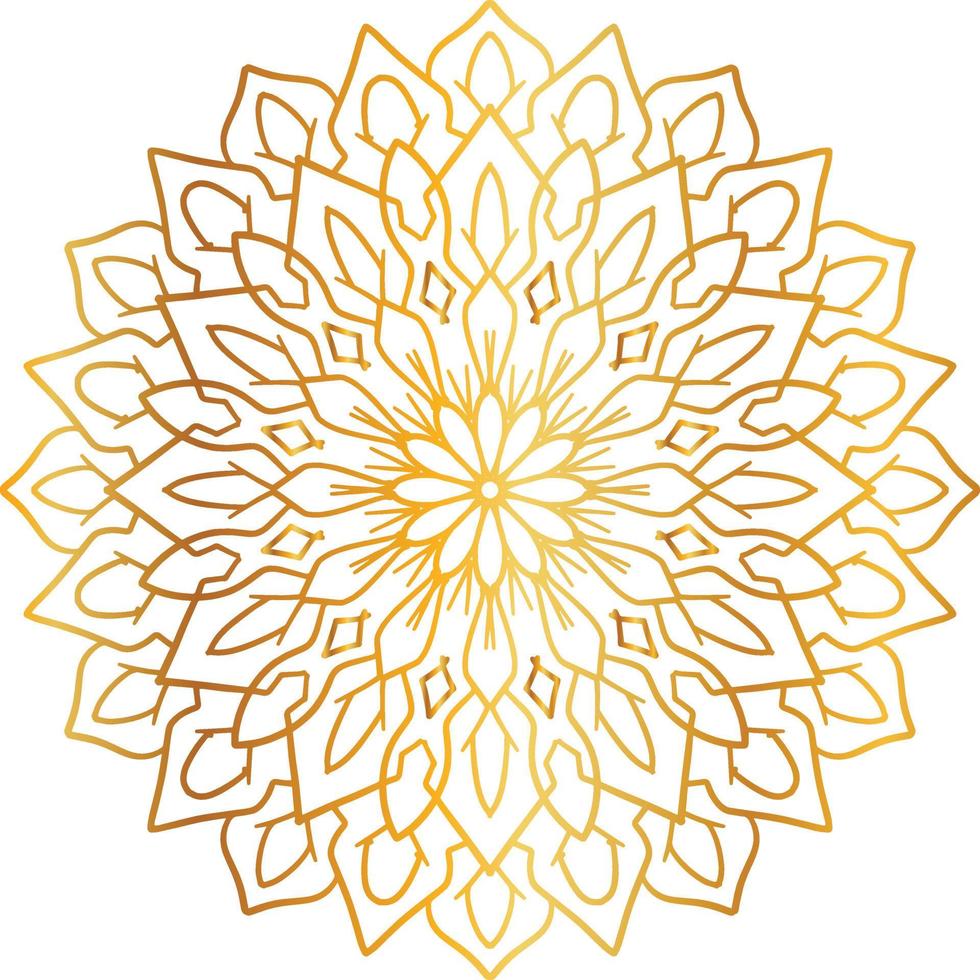 gouden mandala-ontwerp, koninklijk, ontwerpen, achtergrond, cirkel, bloem vector