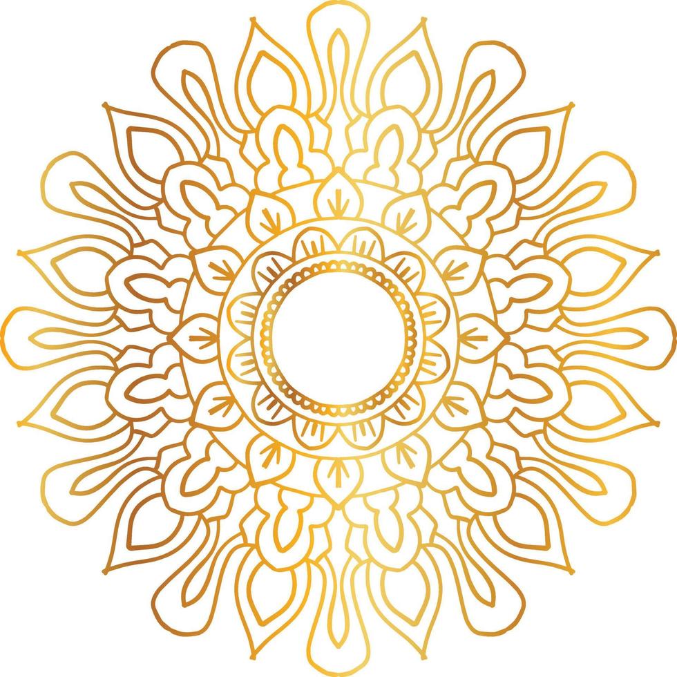 gouden mandala-ontwerp, koninklijk, ontwerpen, achtergrond, cirkel, bloem vector