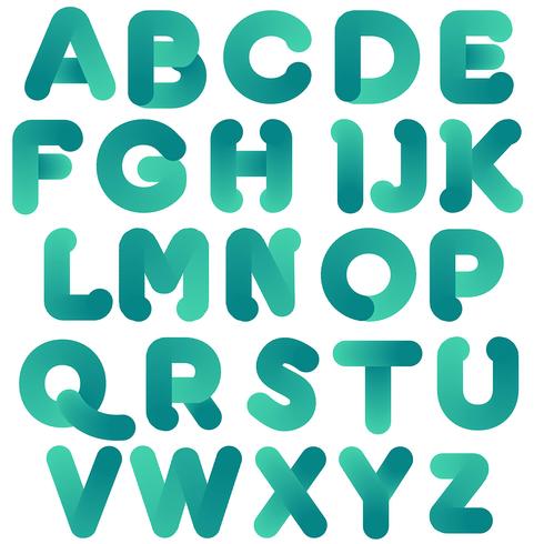 Abstract groen typografieontwerp vector