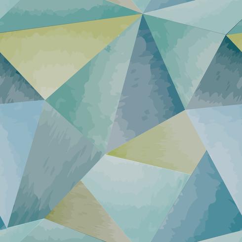 Abstract naadloos patroon Geometrische vorm aquarel achtergrond vector