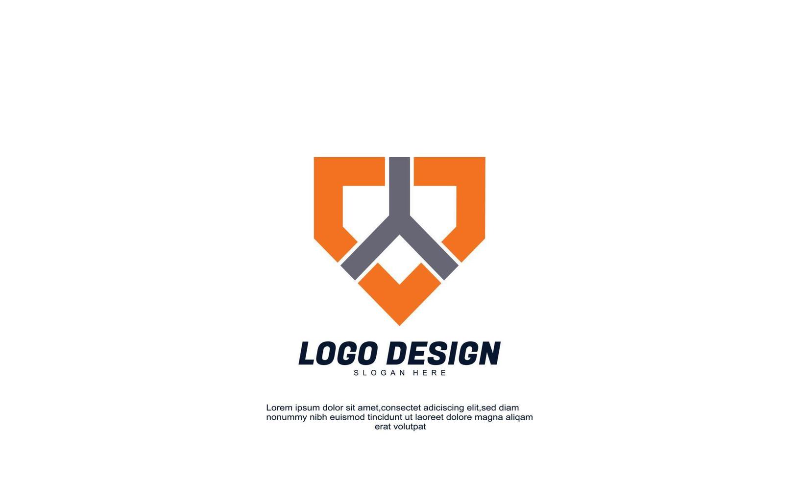 geweldig bedrijf bedrijfslogo vector ontwerp abstracte embleem ontwerpen concept logo's sjabloon