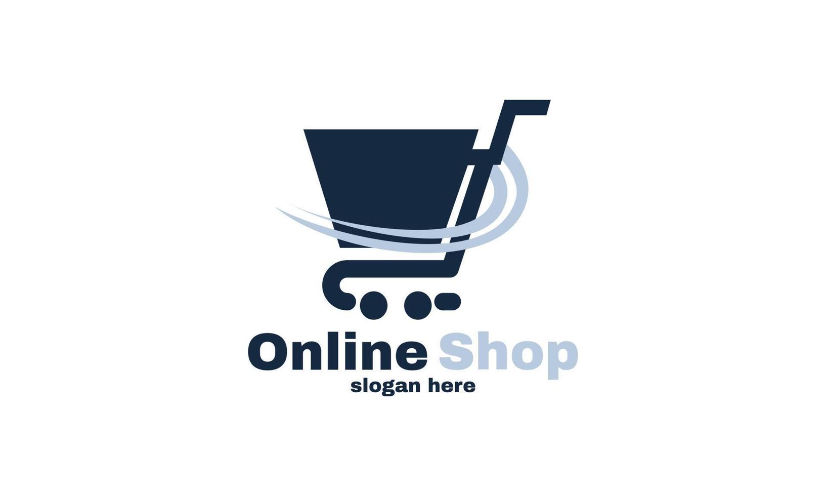 voorraad vector tas online winkel logo ontwerpen sjabloon vector eenvoudig winkelen logo ontwerp