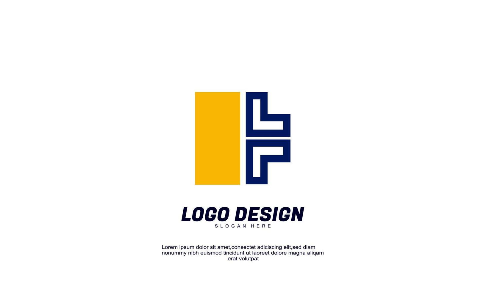 geweldige voorraad vector creatief idee merkidentiteit voor zakelijke geïsoleerde logo-ontwerpsjabloon