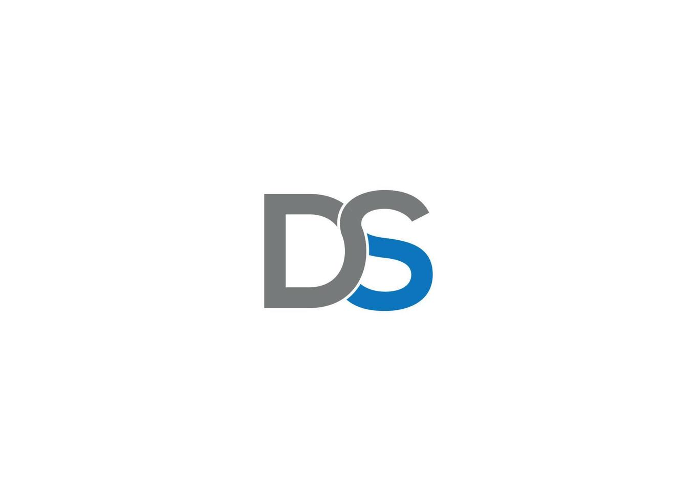 ds modern logo ontwerp vector pictogrammalplaatje met witte achtergrond