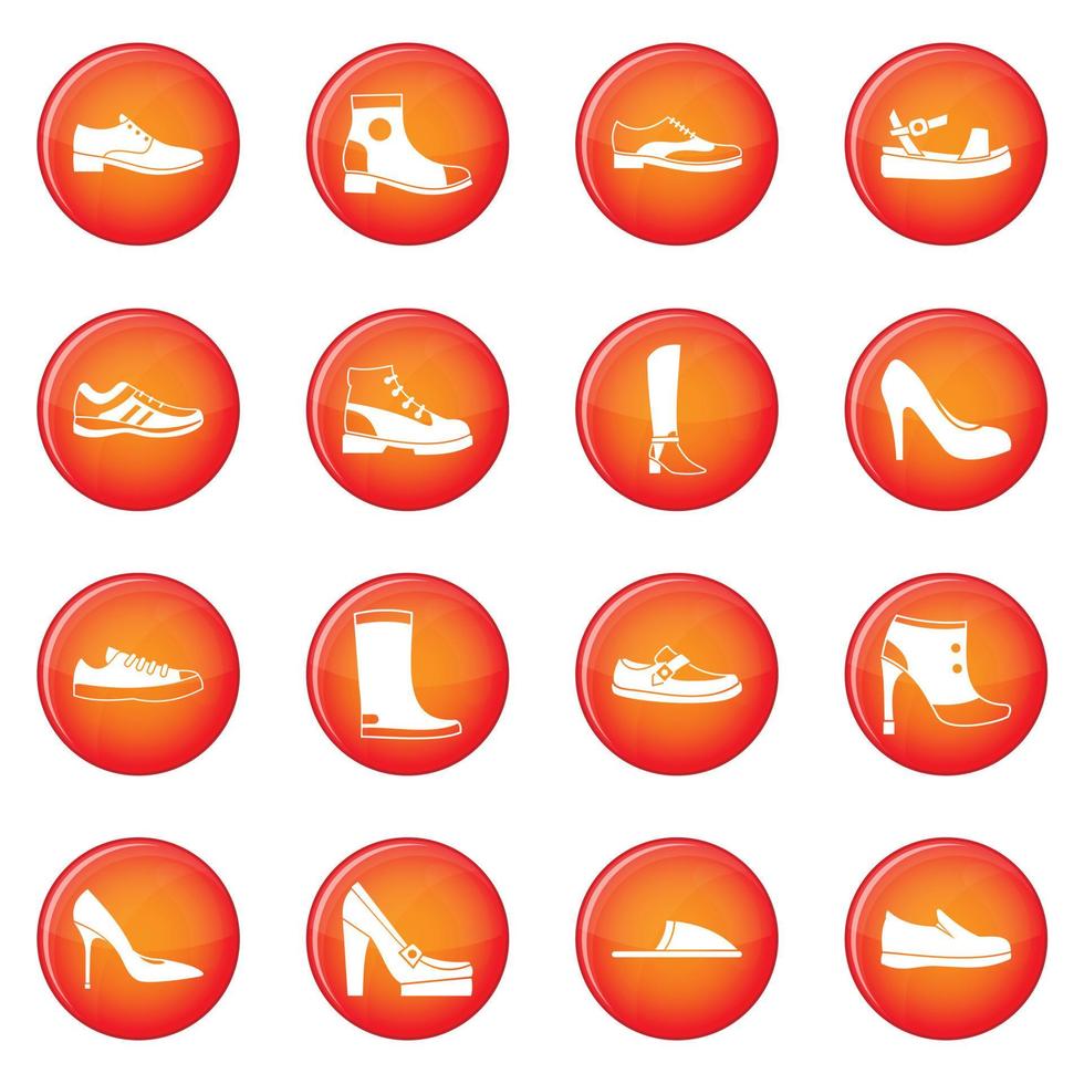 schoen iconen vector set