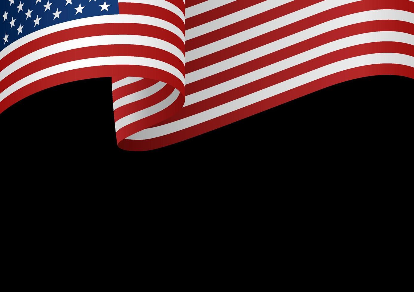 usa insignes op zwart vector