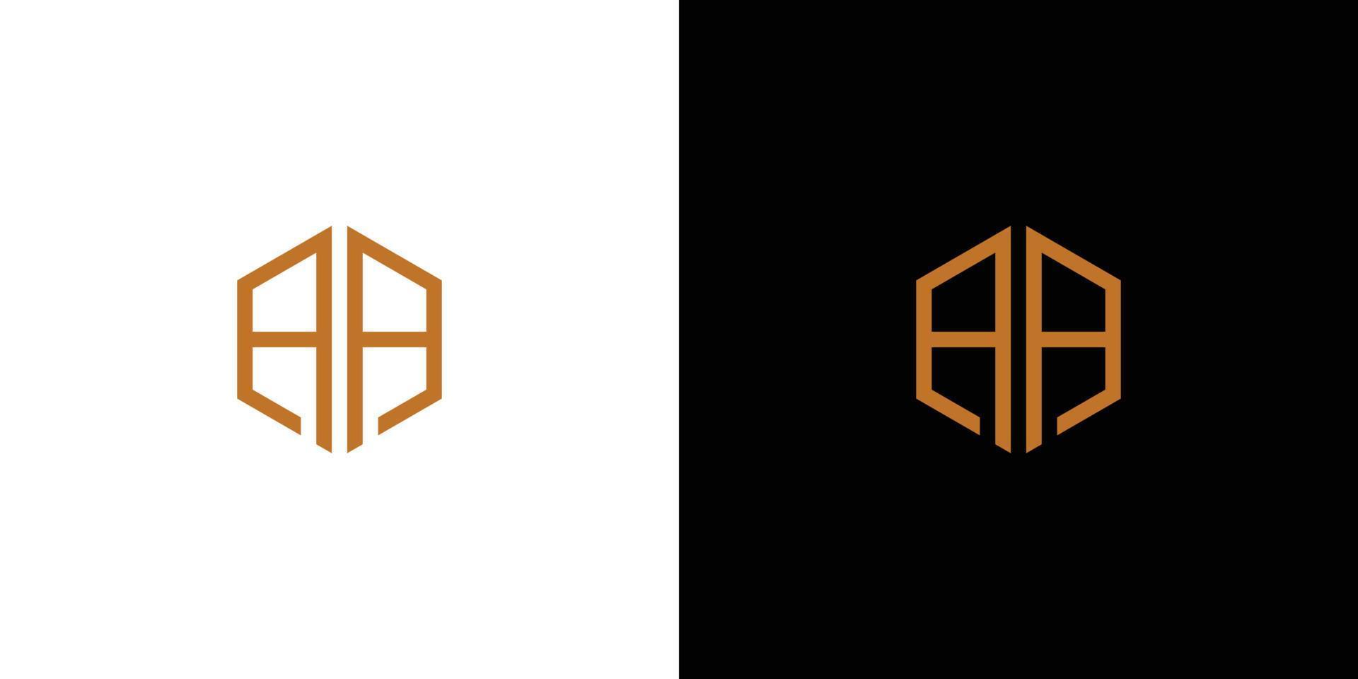 modern en elegant aa initialen logo-ontwerp vector