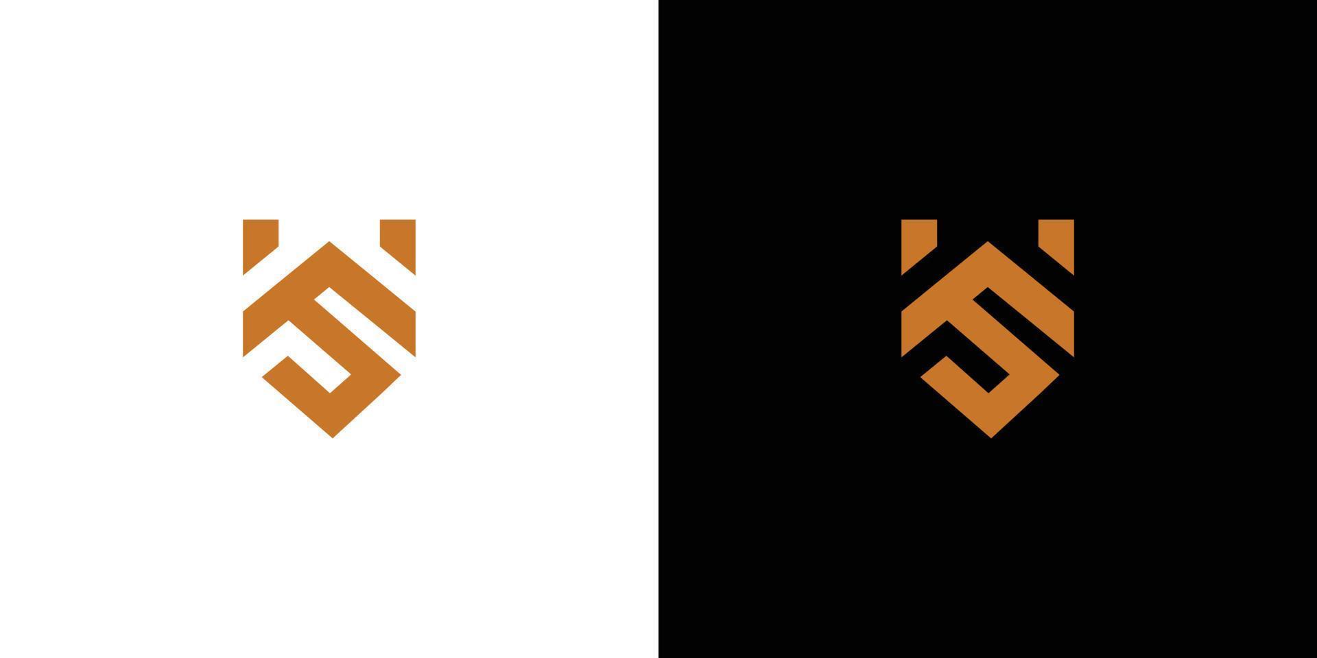 modern en elegant ws initialen logo ontwerp 1 vector