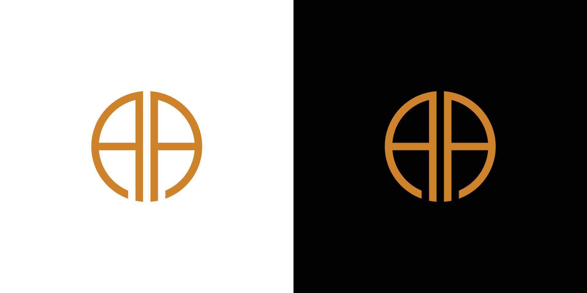 modern en elegant aa initialen logo ontwerp 1 vector
