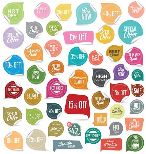 Moderne badges stickers en labels-collectie vector