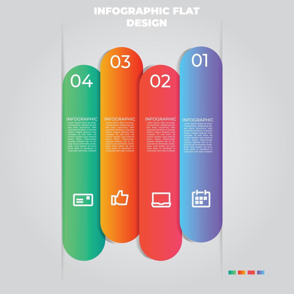 visualisatie van zakelijke gegevens. proces grafiek. abstracte elementen van grafiek, diagram met stappen, opties, onderdelen of processen. vector zakelijke sjabloon voor presentatie. creatief concept voor infographic.