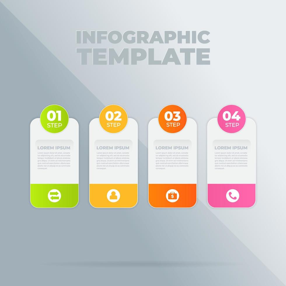 vector infographic ontwerpsjabloon met opties of stappen