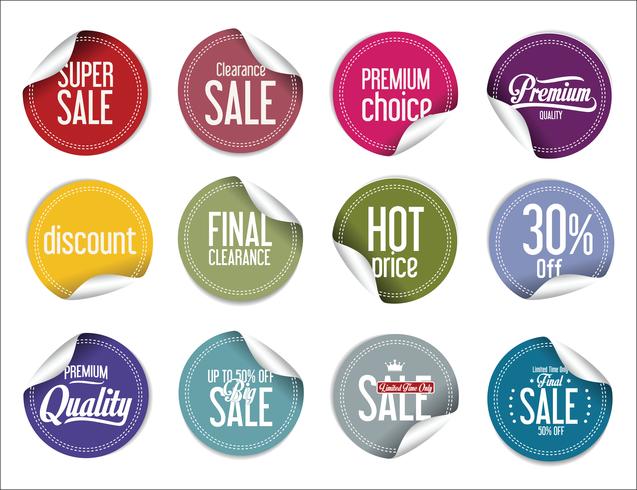 Moderne badges stickers en labels-collectie vector