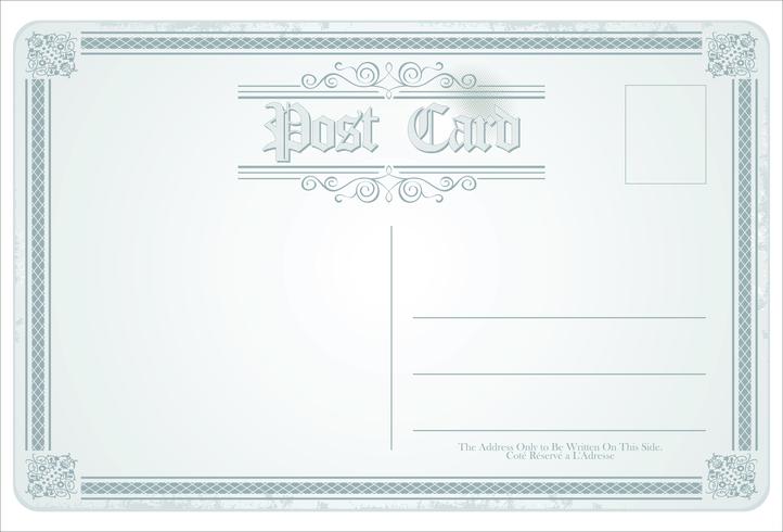 Briefkaart vector retro vintage ontwerp