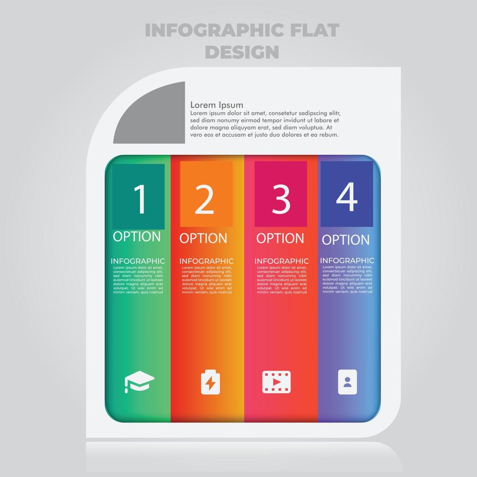 visualisatie van zakelijke gegevens. proces grafiek. abstracte elementen van grafiek, diagram met stappen, opties, onderdelen of processen. vector zakelijke sjabloon voor presentatie. creatief concept voor infographic.