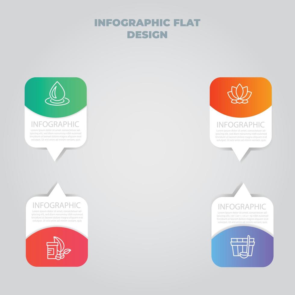 visualisatie van zakelijke gegevens. proces grafiek. abstracte elementen van grafiek, diagram met stappen, opties, onderdelen of processen. vector zakelijke sjabloon voor presentatie. creatief concept voor infographic.