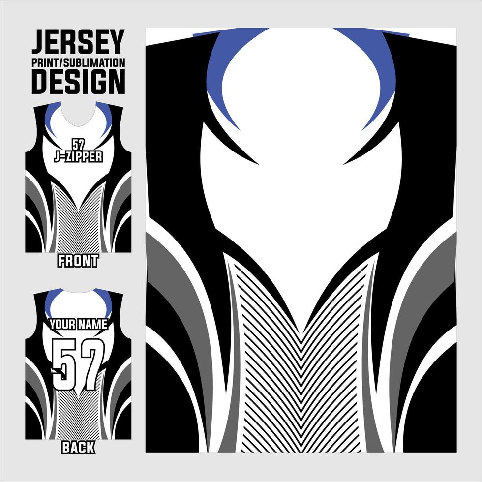 jersey printen en sublimatie ontwerpen voor voetbal, volleybal, basketbal, honkbal, gaming teams vector