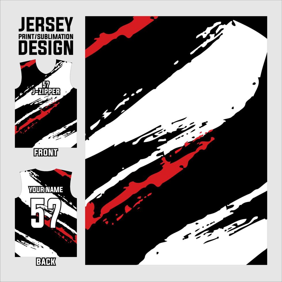 jersey printen en sublimatie ontwerpen voor voetbal, volleybal, basketbal, honkbal, gaming teams vector
