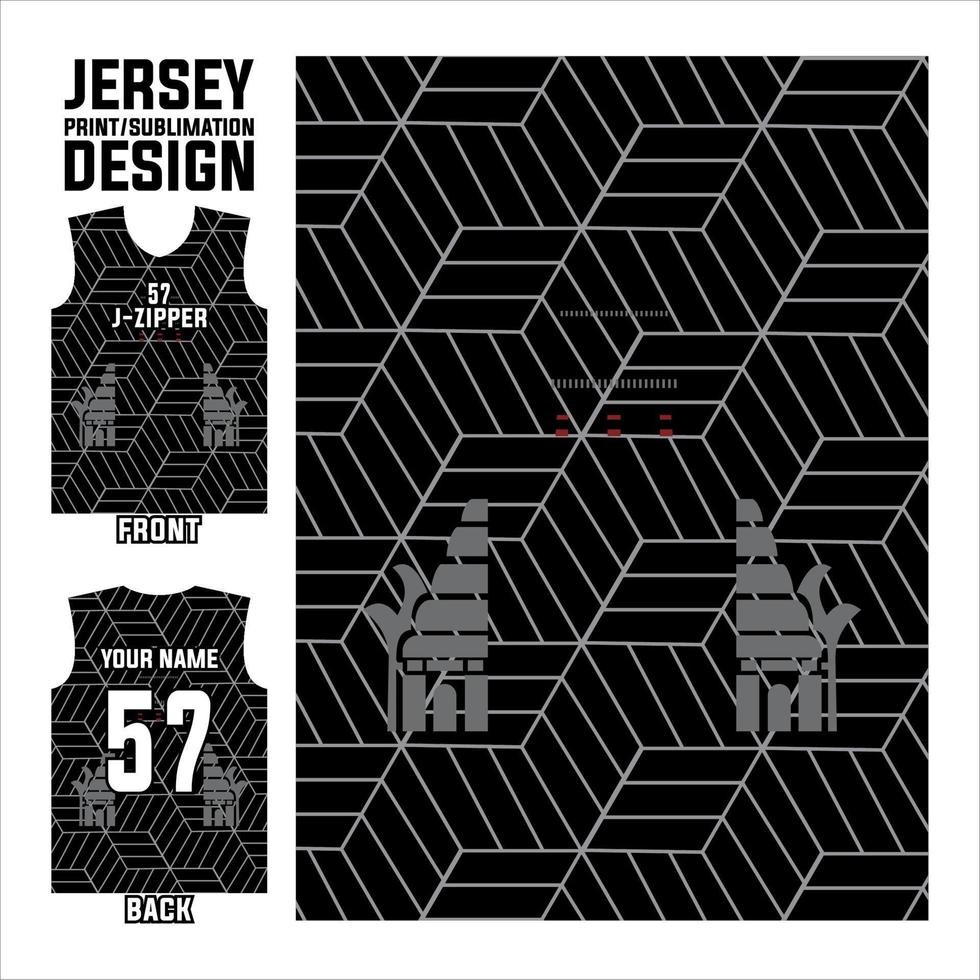 abstract patroonontwerp jersey afdrukken, sublimatie jersey voor teamsporten voetbal, basketbal, volleybal, honkbal, enz vector