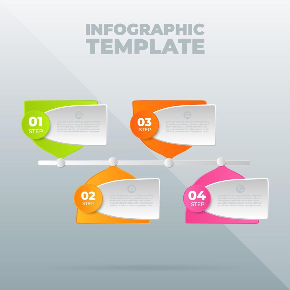 vector infographic ontwerpsjabloon met opties of stappen