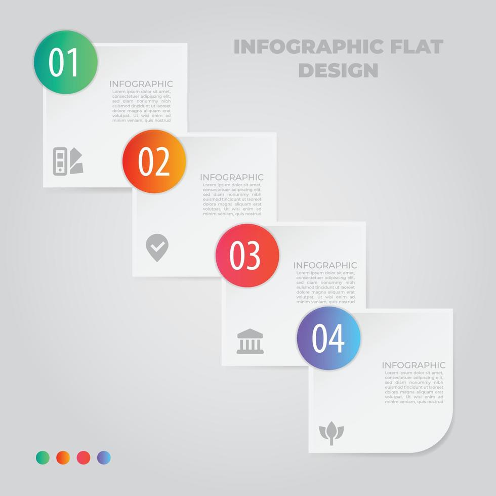 visualisatie van zakelijke gegevens. proces grafiek. abstracte elementen van grafiek, diagram met stappen, opties, onderdelen of processen. vector zakelijke sjabloon voor presentatie. creatief concept voor infographic.